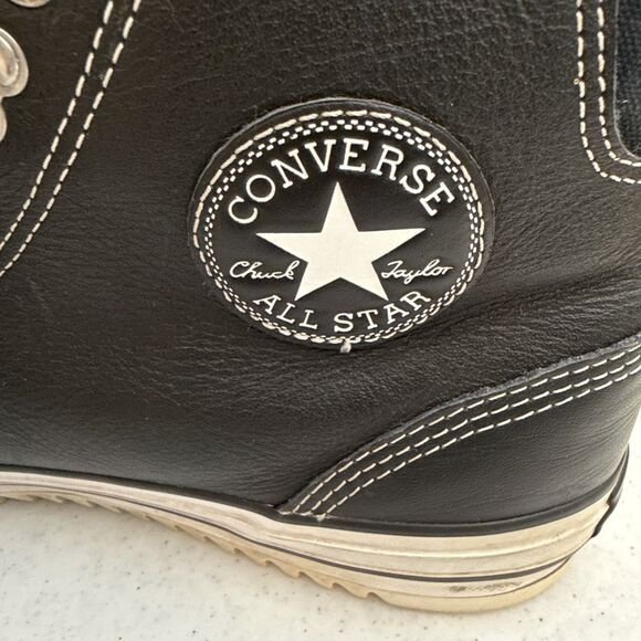 Converse Chuck Taylor City Hiker Black Shearling Hi Top Leather Men’s Size 11 - Picture 12 of 15